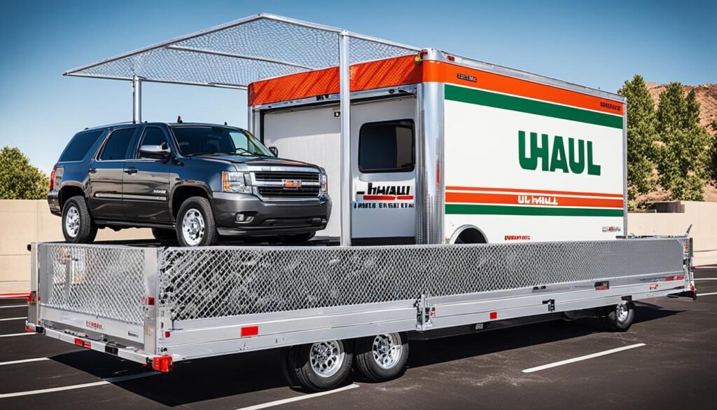 U-Haul Auto Transport Trailer Features